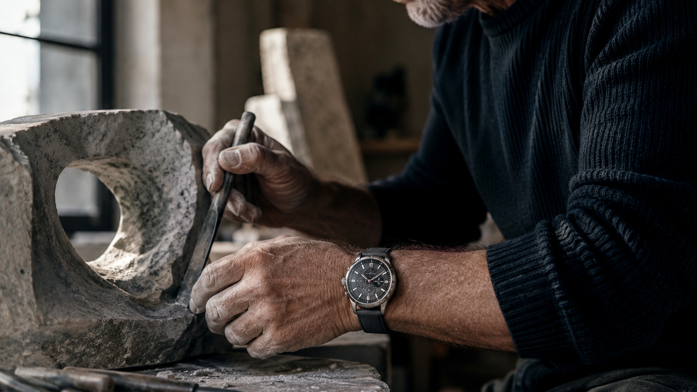 Sculptor editorial image for Prototype Watches